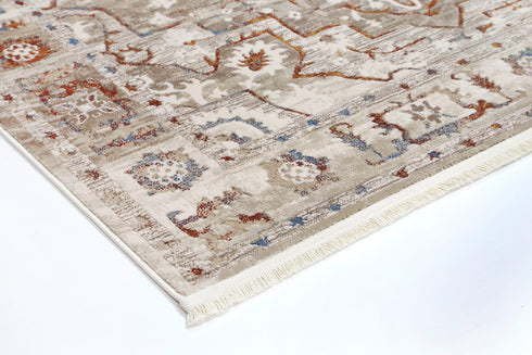 London  Medalion Beige Multi Rug - ADORE RUGS and FLOORING